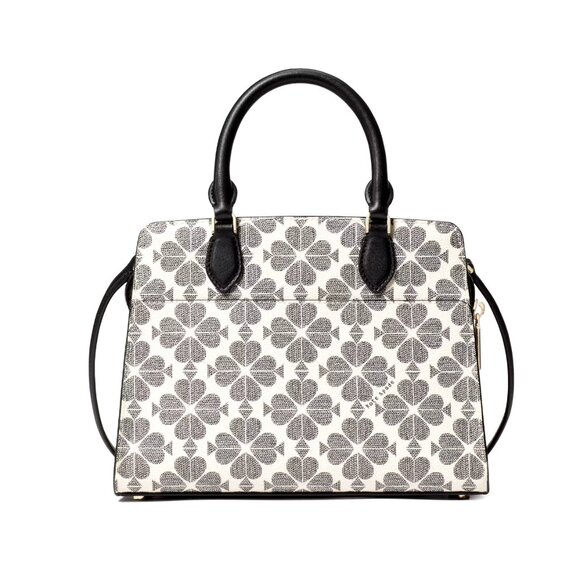 New Kate Spade Signature Spade Flower Small Satchel Black Multi - Picture 4 of 5